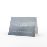 STORM ON THE MOUNTAIN Greeting Card