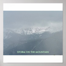 Storm on the Mountain, PIKES PEAK Poster