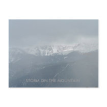 STORM ON THE MOUNTAIN Postcard