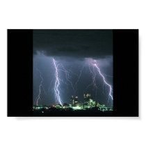 Storm over the city posters