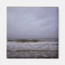 Storms Coming In On The Seas Refrigerator Magnets