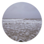 Storms Coming In On The Seas Round Stickers