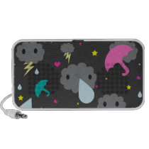 Stormy Clouds Doodle Speaker speakers