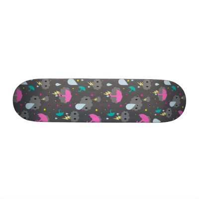 Stormy Clouds Skate Board Decks by aikiri