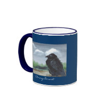 "Stormy Corvid" mug by cnlbell "Stormy Corvid" mug