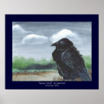 "Stormy Corvid" Poster