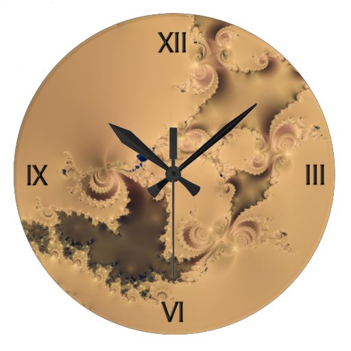 Stormy Fractal Wall Clock Zazzle