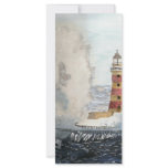 Stormy Lighthouse Full Color Rack Card