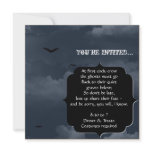 Stormy Night with Bats Halloween Party Invitations