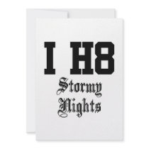 stormy nights custom invitations