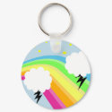 Stormy Rainbow Keychain