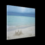 Stormy Sandcastle Canvas Print