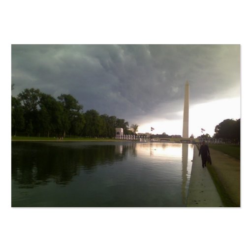 Stormy Washington DC day Business Card Template