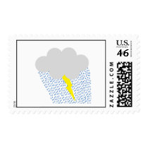 Stormy Weather Postage Stamp