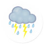 Stormy Weather Round Stickers