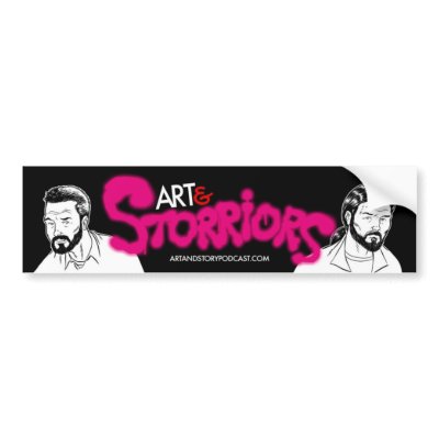 Storriors Bumper Sticker by artandstorypodcast