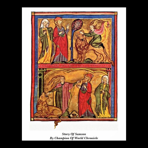 Story Of Samson By Champion Of World Chronicle Posters