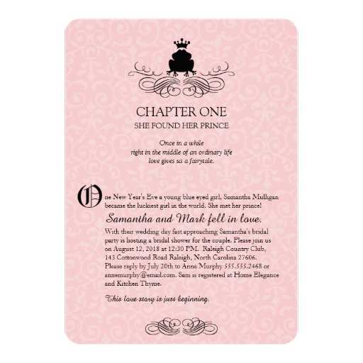 Storybook Charm Bridal Shower Card Zazzle