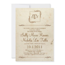 Storybook Monogram Invitation