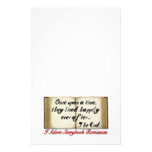 Storybook Romances Happily Ever After Custom Stationery