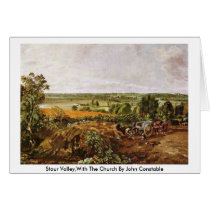 Stour Valley,With The Church By John Constable Card