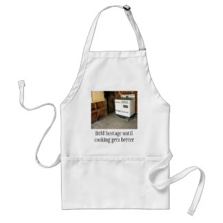 Stove is Held hostage until cooking gets better apron