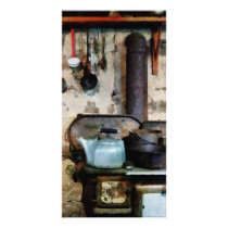Stove With Tea Kettle Photo Card Template