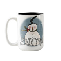 Stovepipe Hat Snowman mugs by christmasshop Stovepipe Hat Snowman mugs