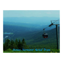 Stowe, Vermont Aerial Tram posters by VermontCardCompany Stowe, Vermont Aerial Tram posters