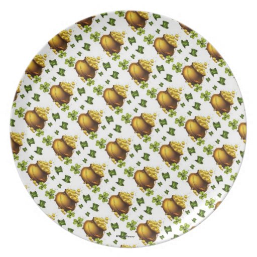 StPattysDay Gold Plate