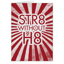 STR8 without H8 no prop 8 Greeting Cards