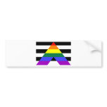 Straight Allies Bumper Sticker