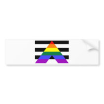 Straight Allies Bumper Sticker