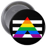 Straight Ally Flag Button