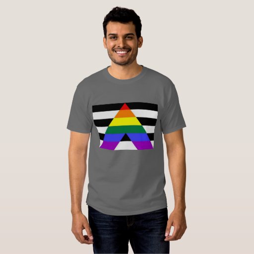 Straight Ally Flag Lgbt Gay Supporter T Shirt Zazzle 0528