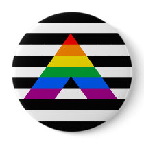 Straight Ally Pride Buttons