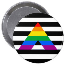 Straight Ally Pride Buttons