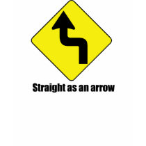 STRAIGHT AS AN ARROW t-shirts