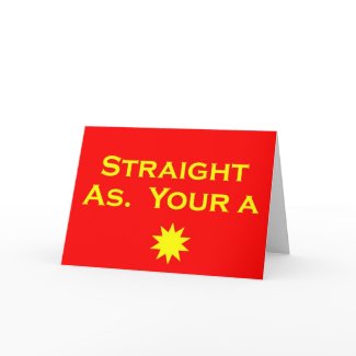 Straight As card
