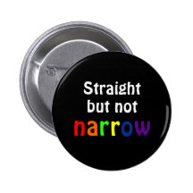 Straight but not narrow (black background) pins