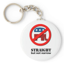 Straight but not narrow keychain
