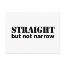 Straight but not narrow postcards