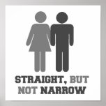 Straight but not narrow poster