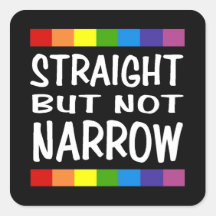 Straight But Not Narrow Sticker - Square