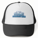 Straight edge blue logo