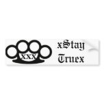 Straight Edge Bumper Sticker
