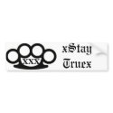 Straight Edge Bumper Sticker bumper stickers
