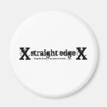 Straight Edge Fridge Magnet