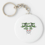 Straight Edge Poison Free Key Chain