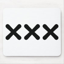 straight edge - punk mouse mat